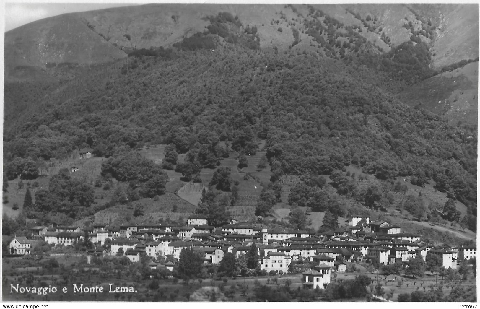 NOVAGGIO → Kleines Dorf Im Kreis Breno Mit Dem Monte Lema Anno 1940 - Breno