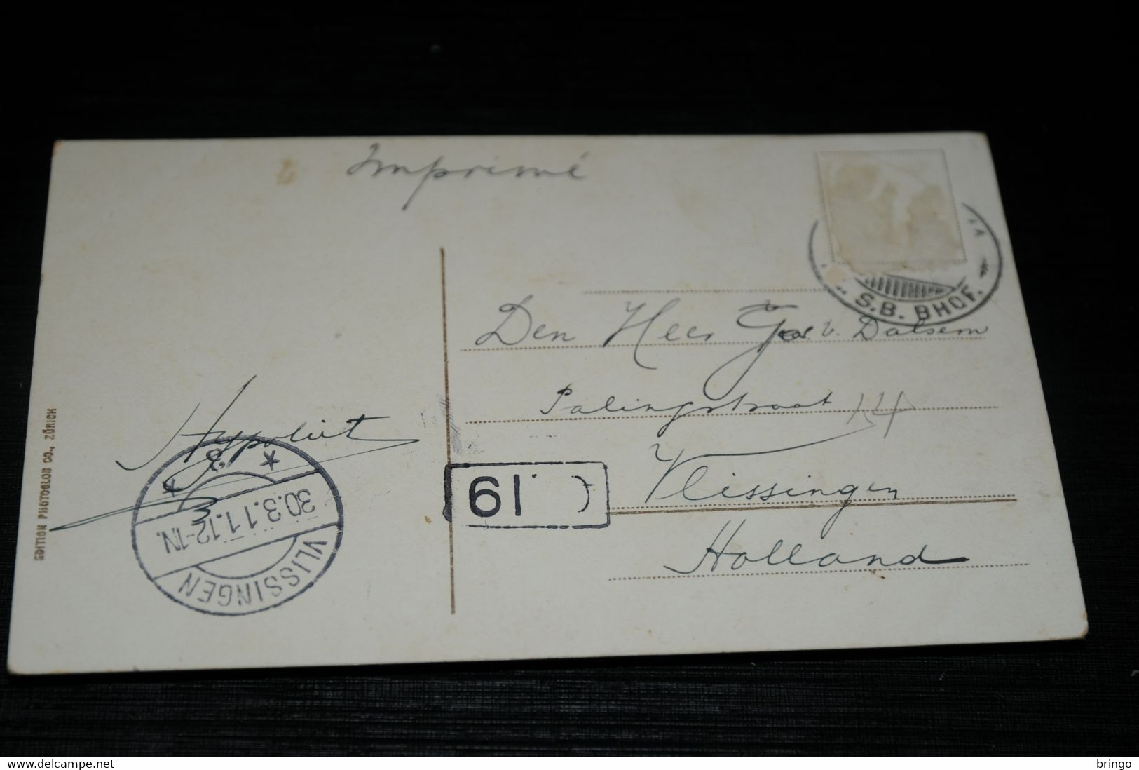 17962-               FUNICULAIRE, TERRITET-GLION - 1911 - Ilanz/Glion