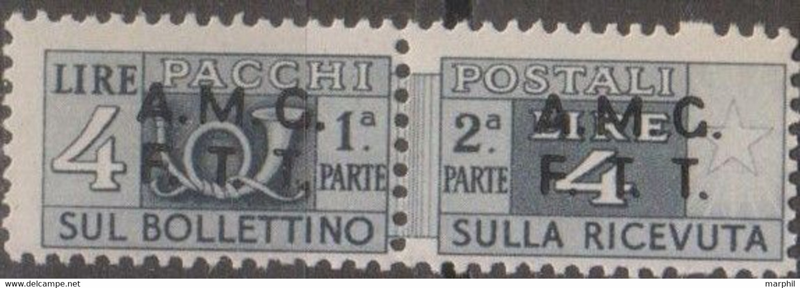 Italia 1947 Trieste Zona A Pacchi Postali UnN°4 MNH/** - Postal And Consigned Parcels