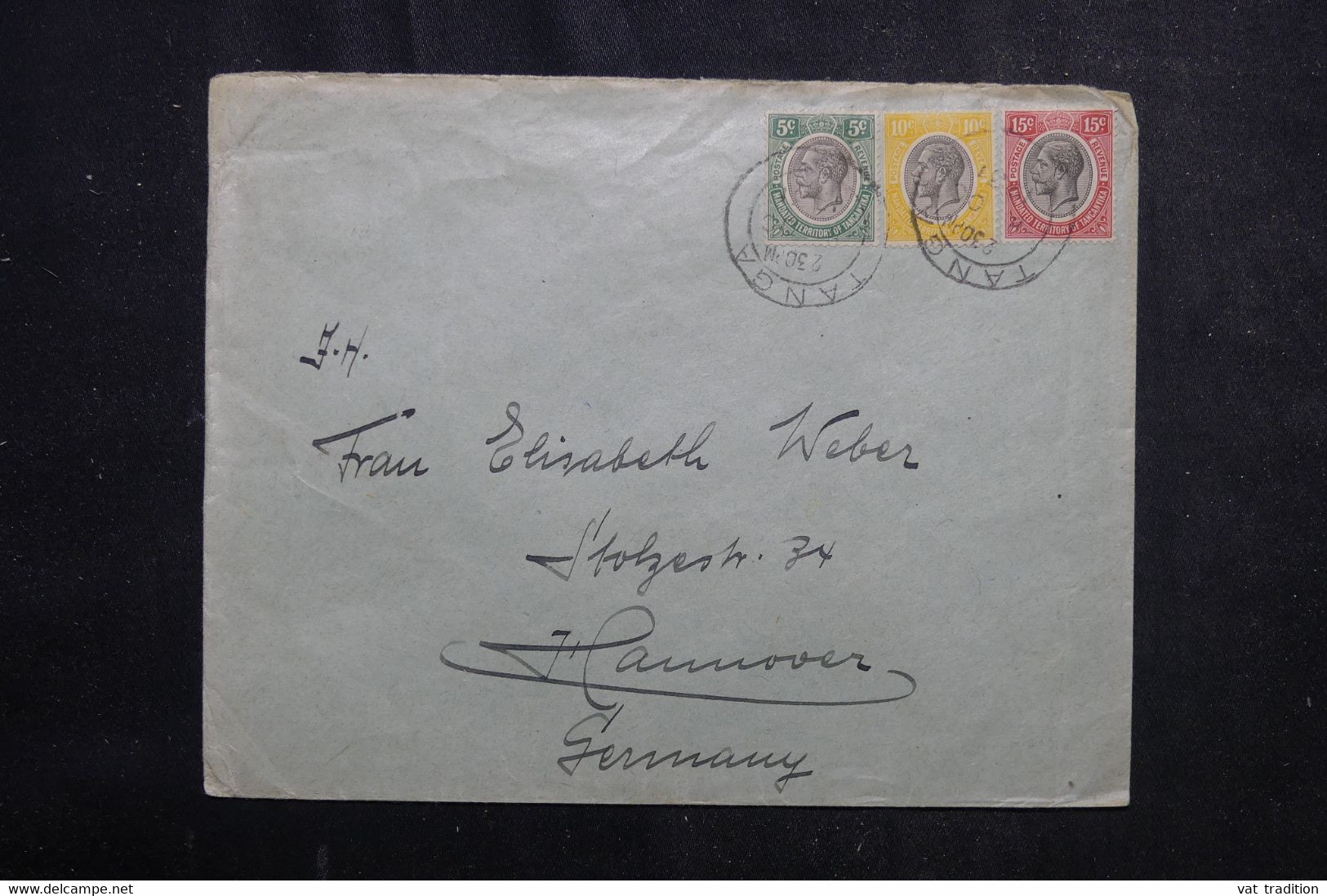 TANGANYIKA - Enveloppe De Tanga Pour L'Allemagne En 1931 - L 72356 - Tanganyika (...-1932)