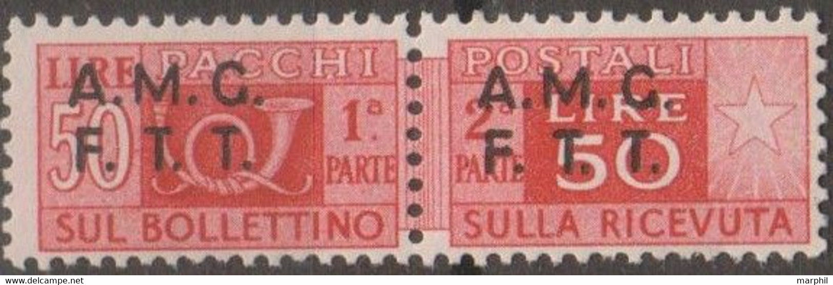 Italia 1947 Trieste Zona A Pacchi Postali UnN°8 MNH/** - Postal And Consigned Parcels