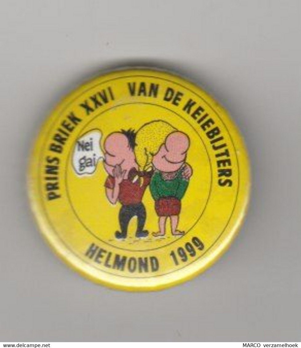 Pin-speld-button Carnavalsvereniging De Keijebijters Helmond (NL) 1999 - Carnival