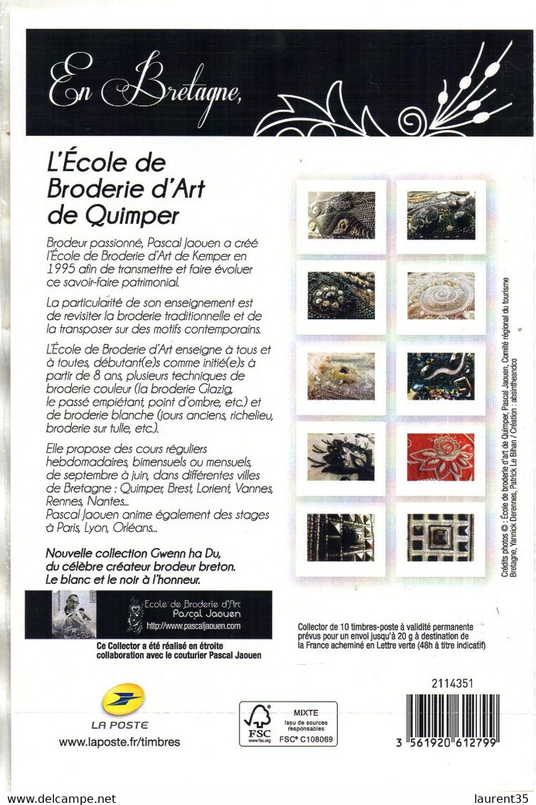 France. Collector.broderie En Bretagne.neuf Sous Blister. - Collectors