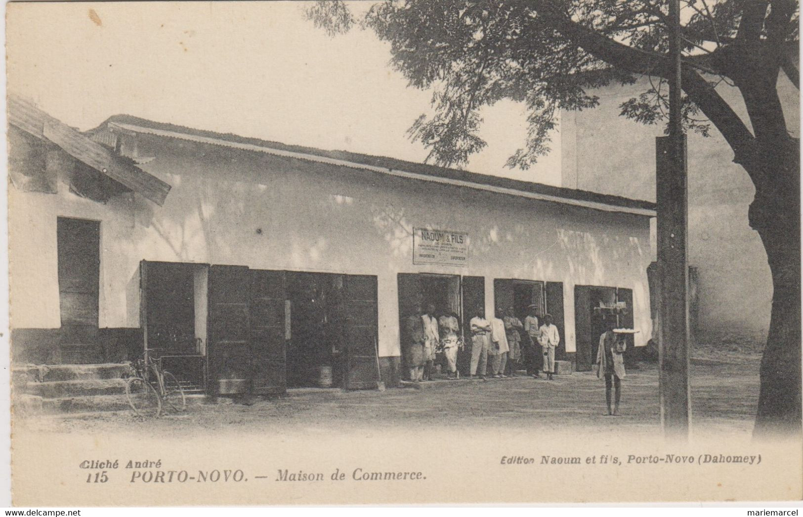 DAHOMEY - PORTO NOVO - MAISON DE COMMERCE - Naoum & Fils - Dahome