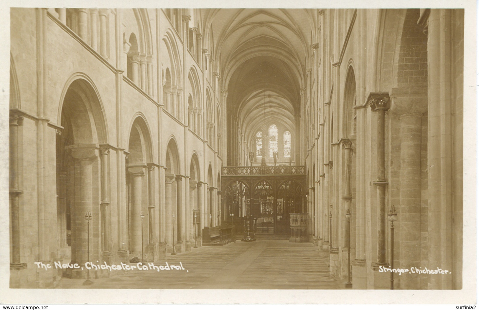 SUSSEX - CHICHESTER CATHEDRAL - THE NAVE RP - LOCAL PUBLISHER Sus637 - Chichester