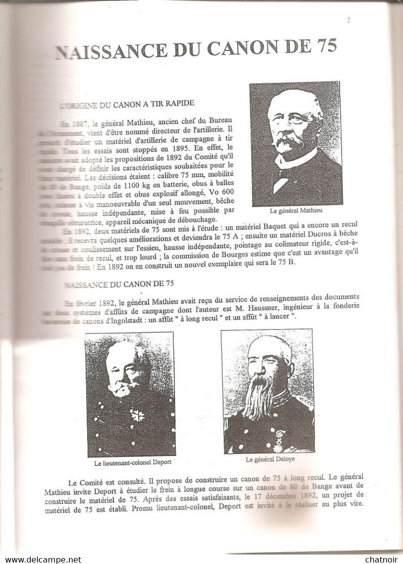 Revue Du Club Francais De La Figurine Historique /1997 / Le Canon De 75 / 1 Ere Partie 114 Pages  2 Eme Partie 128 Pages - Armas