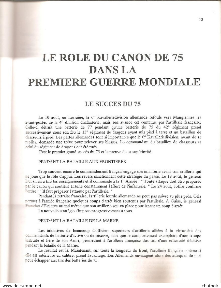 Revue Du Club Francais De La Figurine Historique /1997 / Le Canon De 75 / 1 Ere Partie 114 Pages  2 Eme Partie 128 Pages - Armes