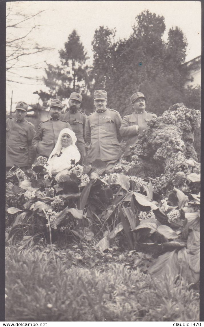 BUTTRIO (UDINE)  CARTOLINA - FOTOGRAFIA MILITARE E CORE ROSSA ITALIANA - VILLA FLORIO - ANNO. 1917 - Udine