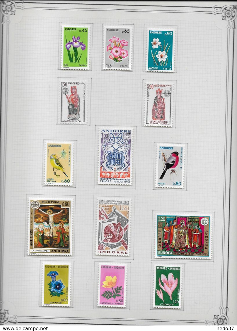 Andorre - Collection Vendue Page Par Page - Timbres Neufs * Avec Charnière - TB - Verzamelingen