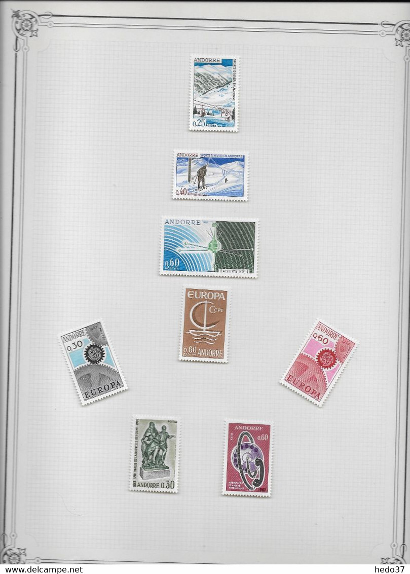 Andorre - Collection Vendue Page Par Page - Timbres Neufs * Avec Charnière - TB - Collections