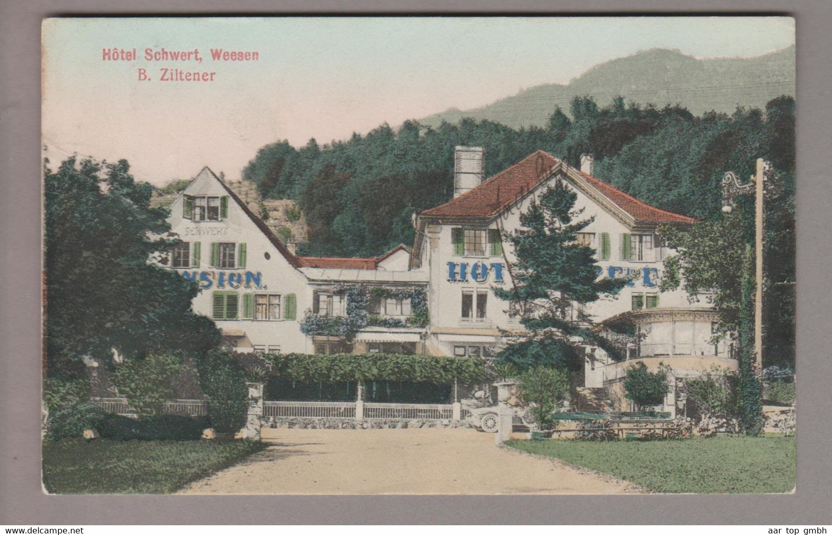 SG Weesen Hotel Schwert 1916-07-31 Foto H.Ziltener - Weesen