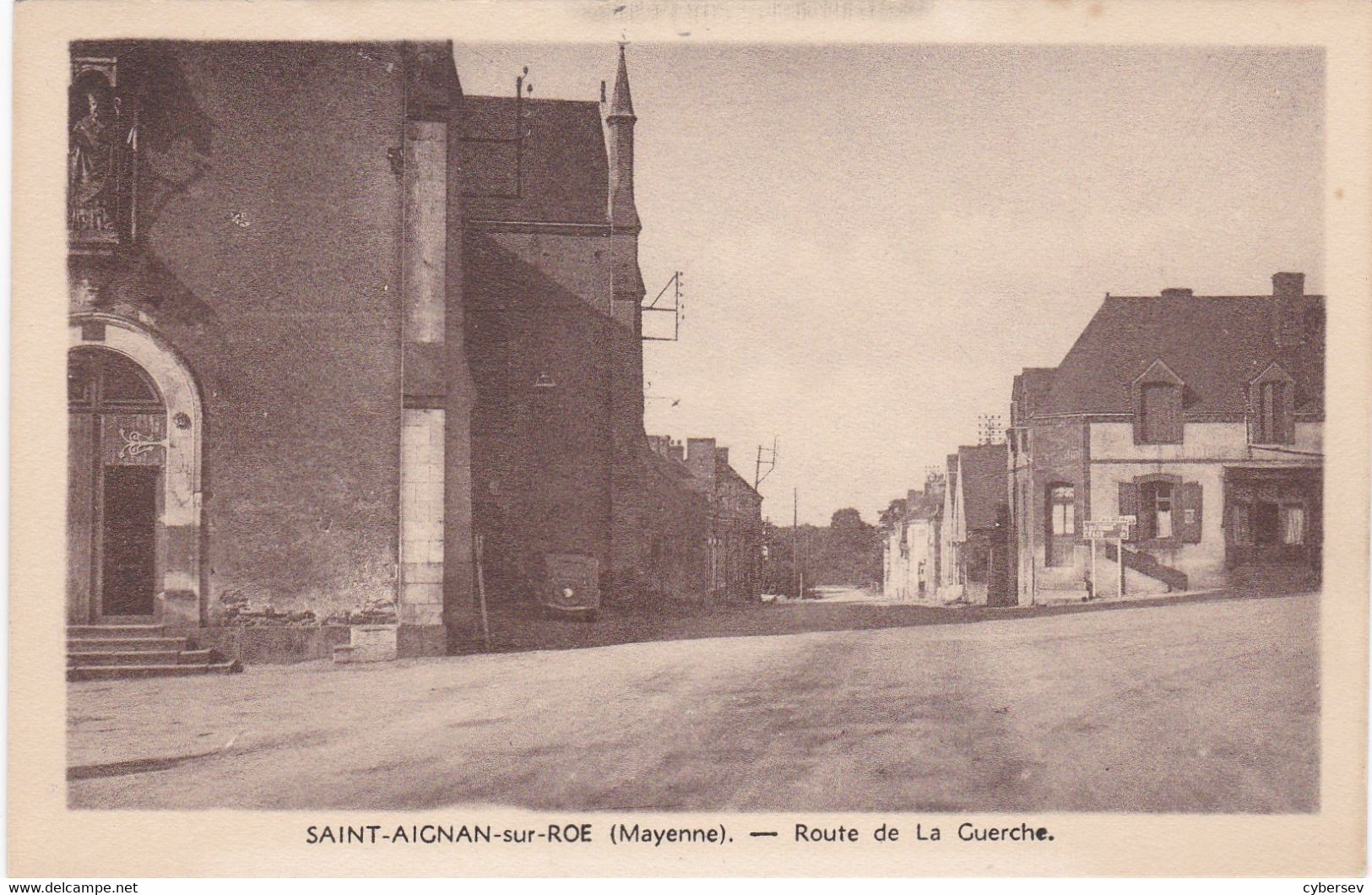 SAINT-AIGNAN-sur-ROË - Route De La Guerche - Plan Peu Fréquent - Saint Aignan Sur Roe