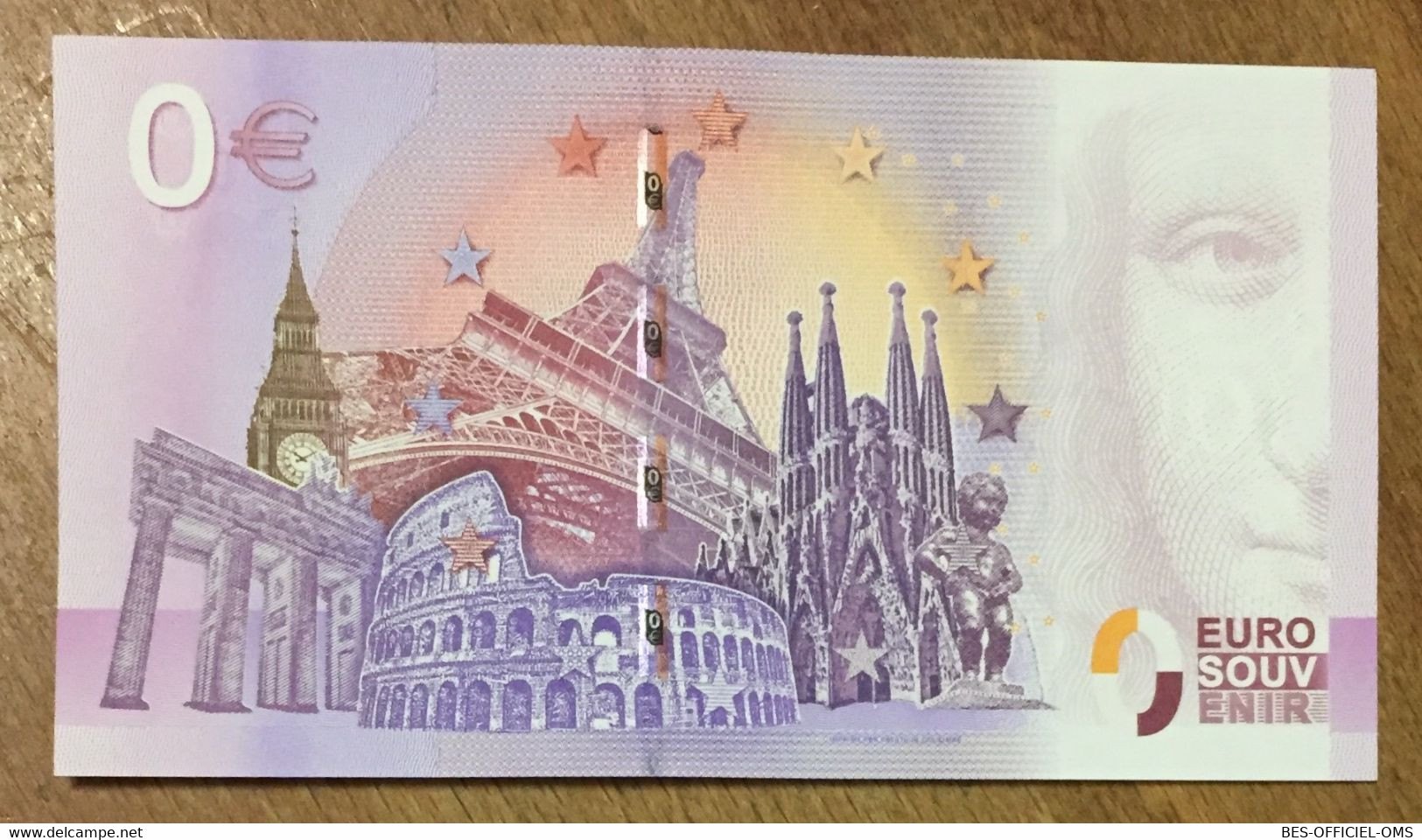 2016 BILLET 0 EURO SOUVENIR DPT 84 MOULIN VALLIS CLAUSA ZERO 0 EURO SCHEIN BANKNOTE PAPER MONEY - Private Proofs / Unofficial