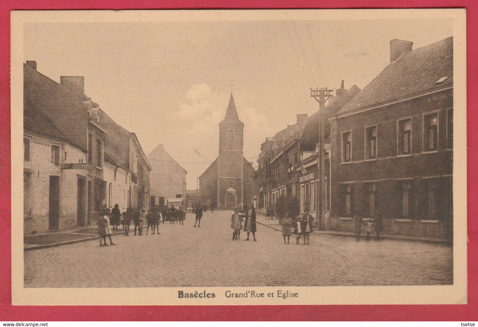 Basècles - Grand' Rue Et Eglise ... Belle Animation - 1946 ( Voir Verso ) - Beloeil