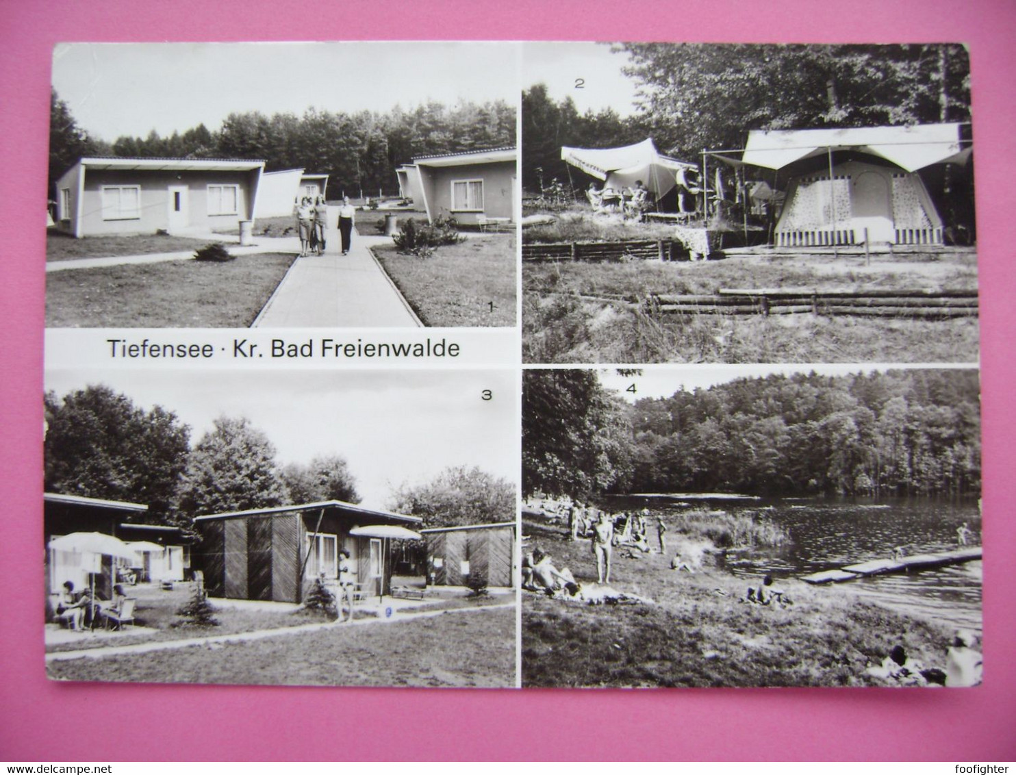 TIEFENSEE - Kr. Bad Freienwalde: Jugendherberge "Adolf Reichwein", Campingplatz, Bungalowdorf, Am Gamensee - 1981 Used - Bad Freienwalde