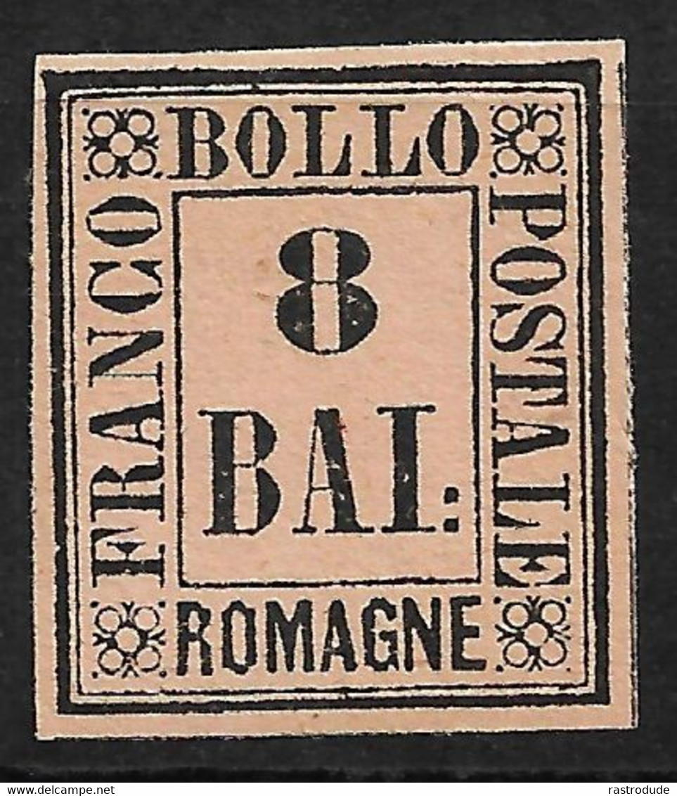 1859 ROMAGNE 8b Sass. # 8 - Senza Gomma - Romagna