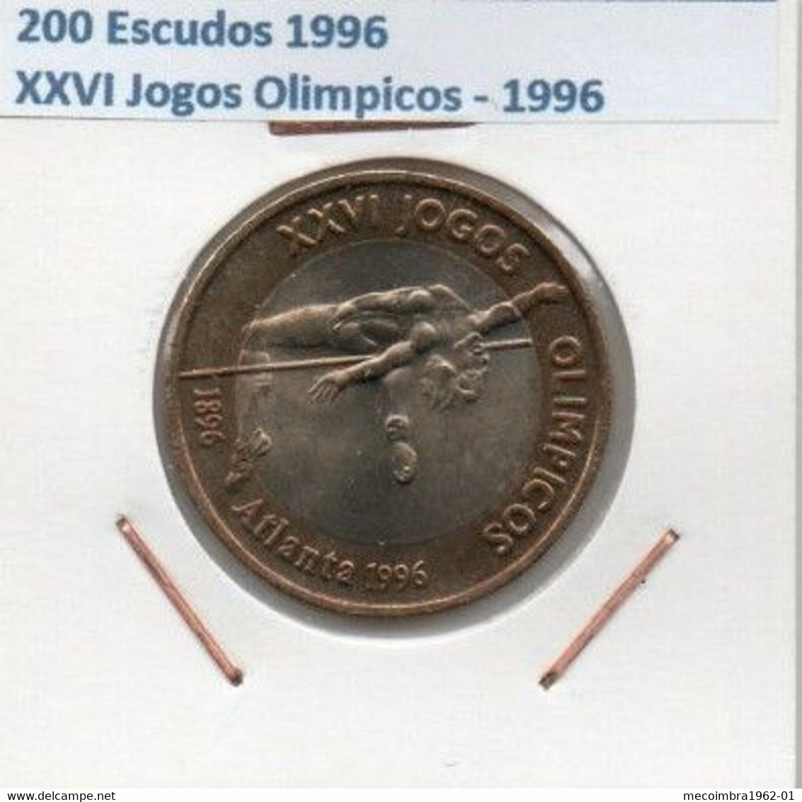 1996 Portugal 200 Escudos 1996 XXVI Jeux Olympiques 1996 - Portugal