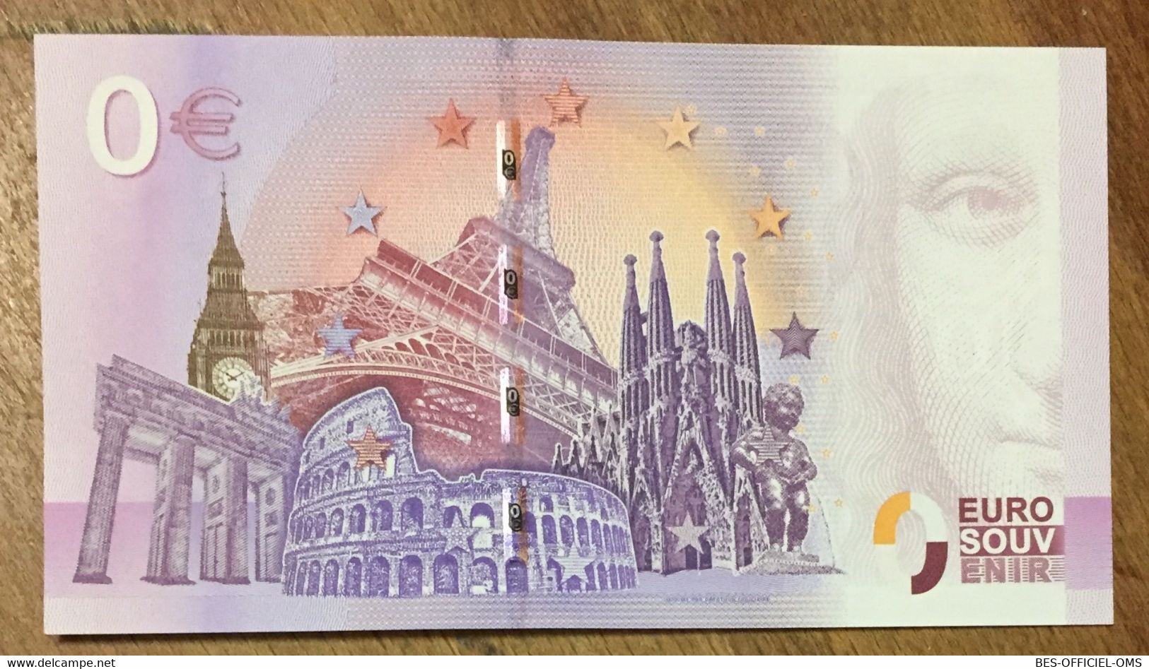 2016 BILLET 0 EURO SOUVENIR DPT 75 PARC ZOOLOGIQUE DE PARIS ZERO 0 EURO SCHEIN BANKNOTE PAPER MONEY - Privatentwürfe