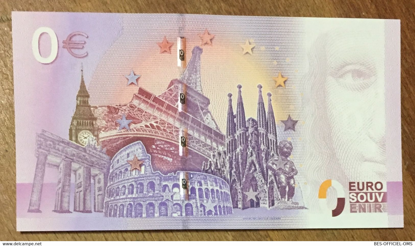 2016 BILLET 0 EURO SOUVENIR DPT 75 OPÉRA GARNIER ZERO 0 EURO SCHEIN BANKNOTE PAPER MONEY - Privatentwürfe