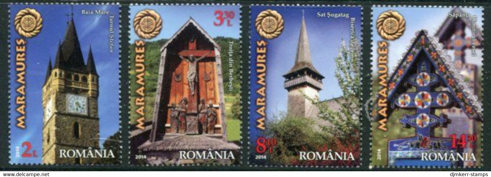 ROMANIA 2014 Discover Romania I MNH / **.  Michel 6832-35 - Unused Stamps