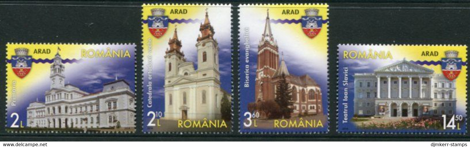 ROMANIA 2014 Romanian Towns: Arad MNH / **.  Michel 6773-76 - Nuovi