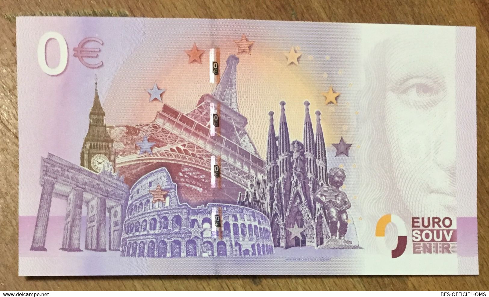 2016 BILLET 0 EURO SOUVENIR DPT 75 NAPOLÉON 1er ZERO 0 EURO SCHEIN BANKNOTE PAPER MONEY - Privatentwürfe