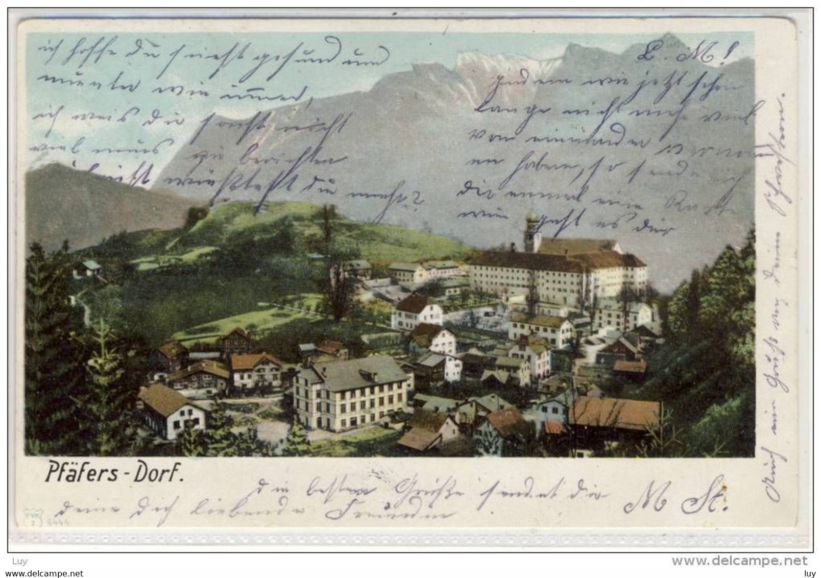 PFÄFERS DORF  - Gel.  1918 LITHO - Pfäfers