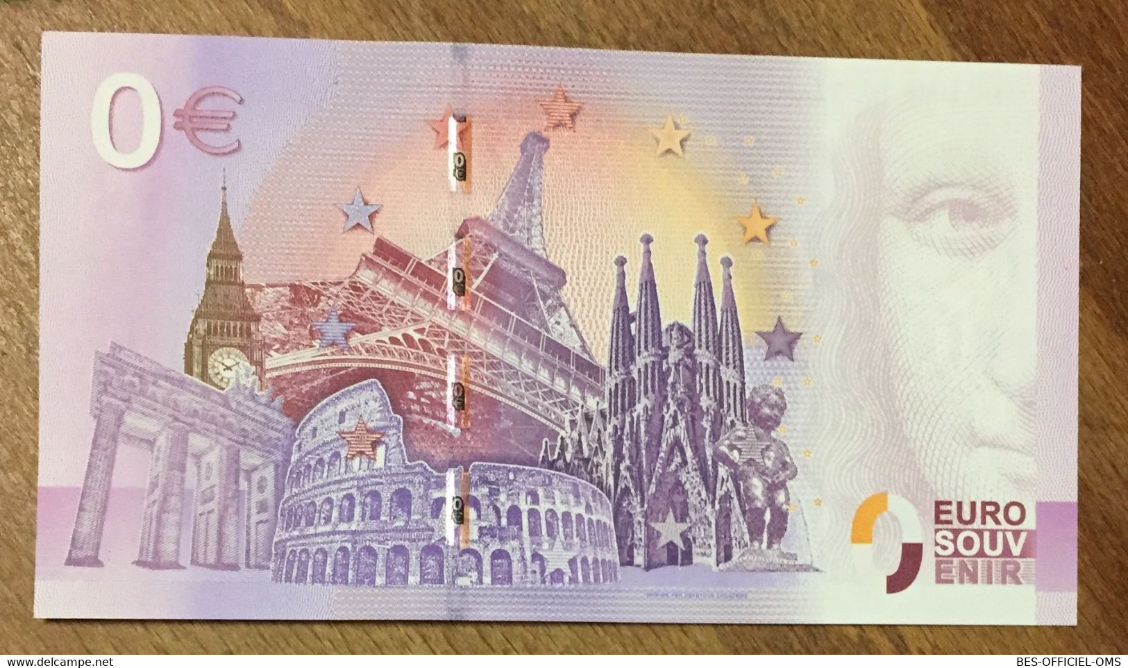 2016 BILLET 0 EURO SOUVENIR DPT 66 HOMME DE TAUTAVEL ZERO 0 EURO SCHEIN BANKNOTE PAPER MONEY - Privatentwürfe