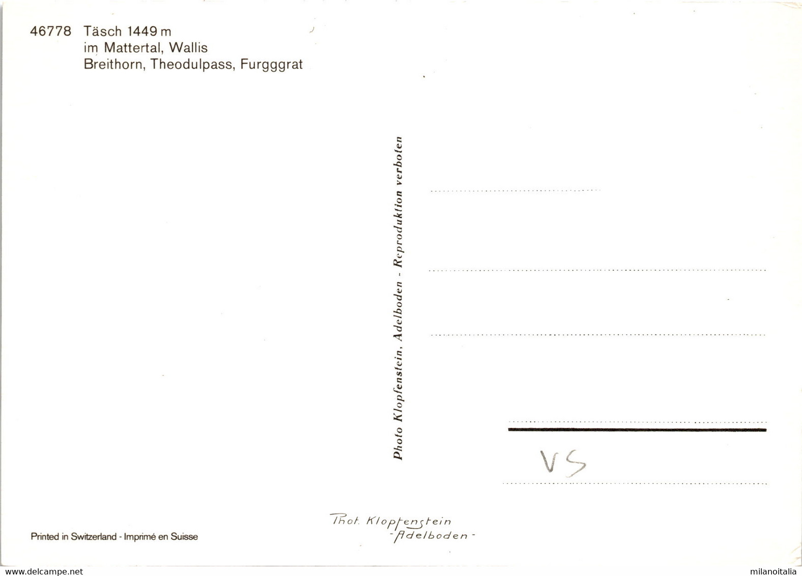 Täsch Im Mattertal (46778) - Täsch