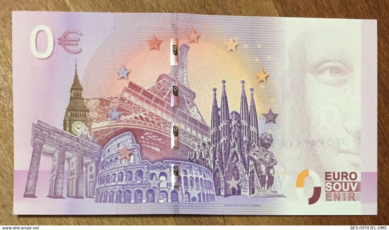 2016 BILLET 0 EURO SOUVENIR DPT 64 SAINT-JEAN-DE-LUZ + TAMPON ZERO 0 EURO SCHEIN BANKNOTE PAPER MONEY - Privatentwürfe