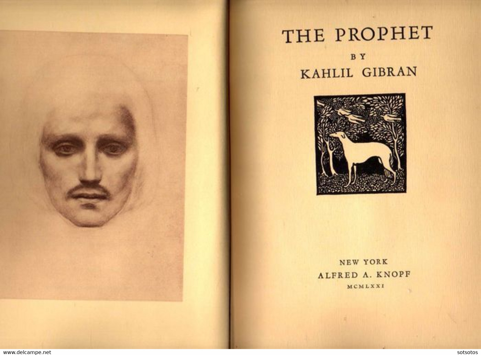 The Prophet By Kahlil Gibran -  This Is A Borzoi Book, Published By Alfred Knopf Inc.manufactured In USA   Hardbound - Unclassified