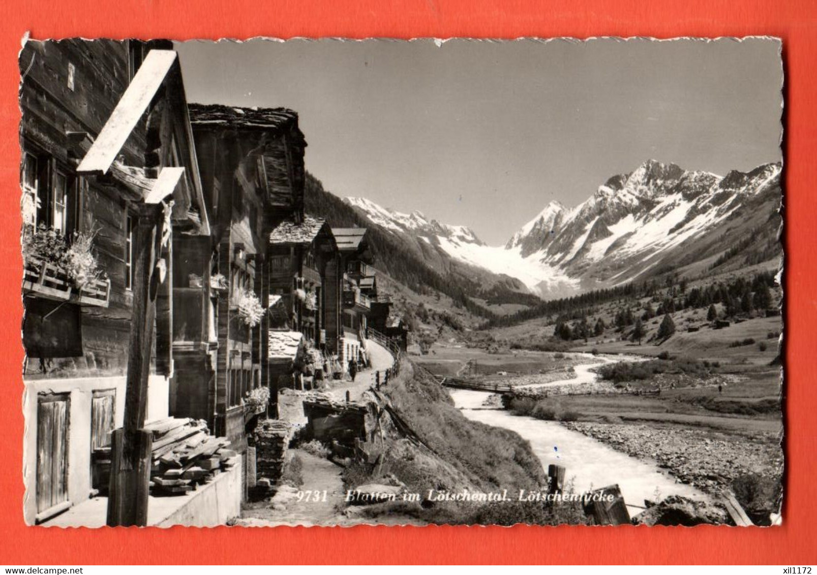 ZCB-27 Blatten Im Lötschental. Stemépel Hotels Fafleralp, Gelaufen 1961  Suter 9731 - Blatten