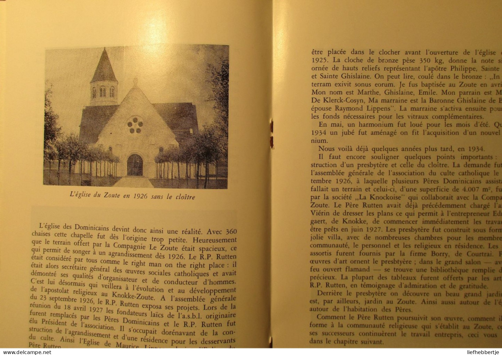 Histoire De L'église Du Zoute -  1925-1975    -   Het Zoute - Paters Dominicanen Te Knokke  -  Ca 1975 - Histoire