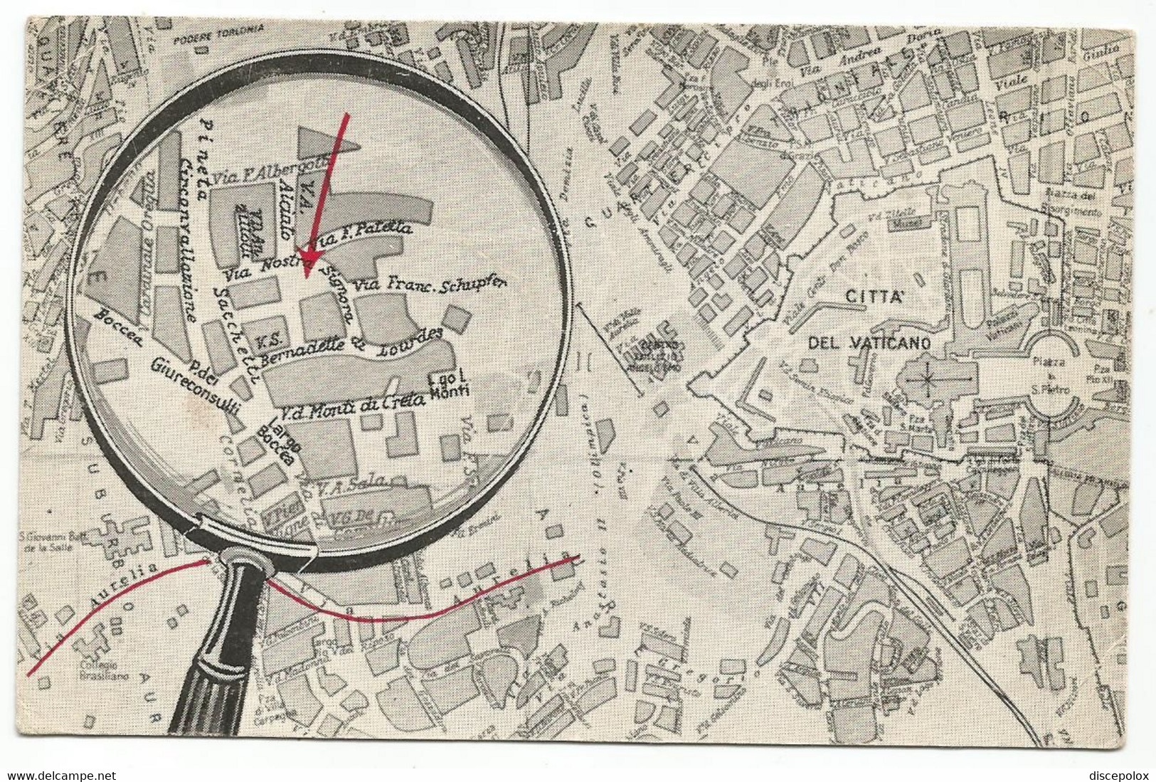 O3614 Roma - Istituto Immacolata Concezione Nostra Signora Di Lourdes - Mappa - Cartina / Non Viaggiata - Enseignement, Ecoles Et Universités