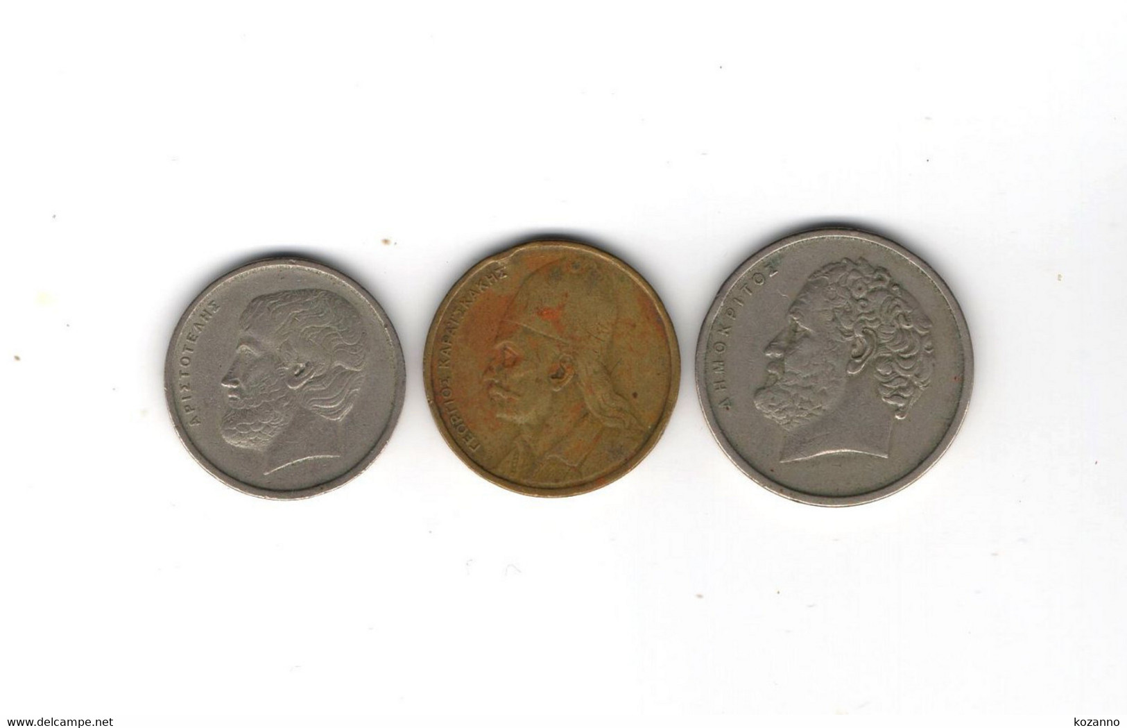 ANTIQUE LOT 3 COIN PIECE MONNAIE DRACHMES GREECE GRECE ΕΛΛΑΔΑ 1970-1998 (23) - Sets