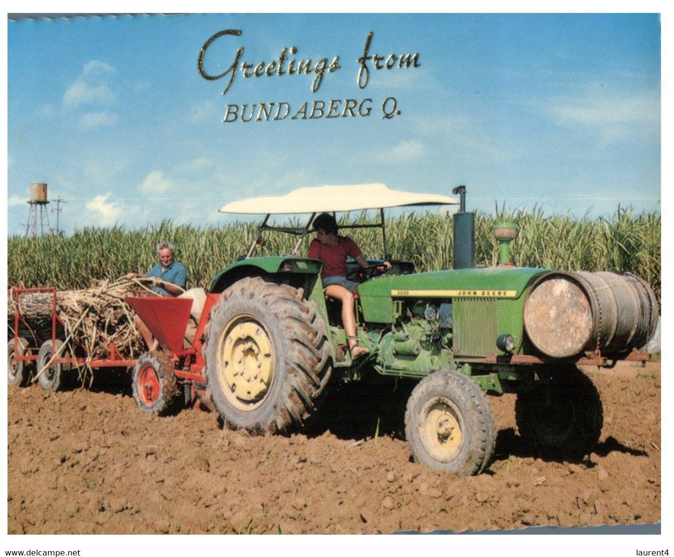 (R 11) Australia - Bundaberg - Sugar Cane Planting (tractor)  (W208A) - Gold Coast