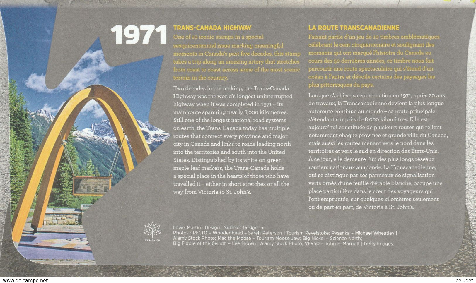 Canada 2017 FDC La Route Transcanadienne - Trans-Canada Highway Canada 150 - 2011-...