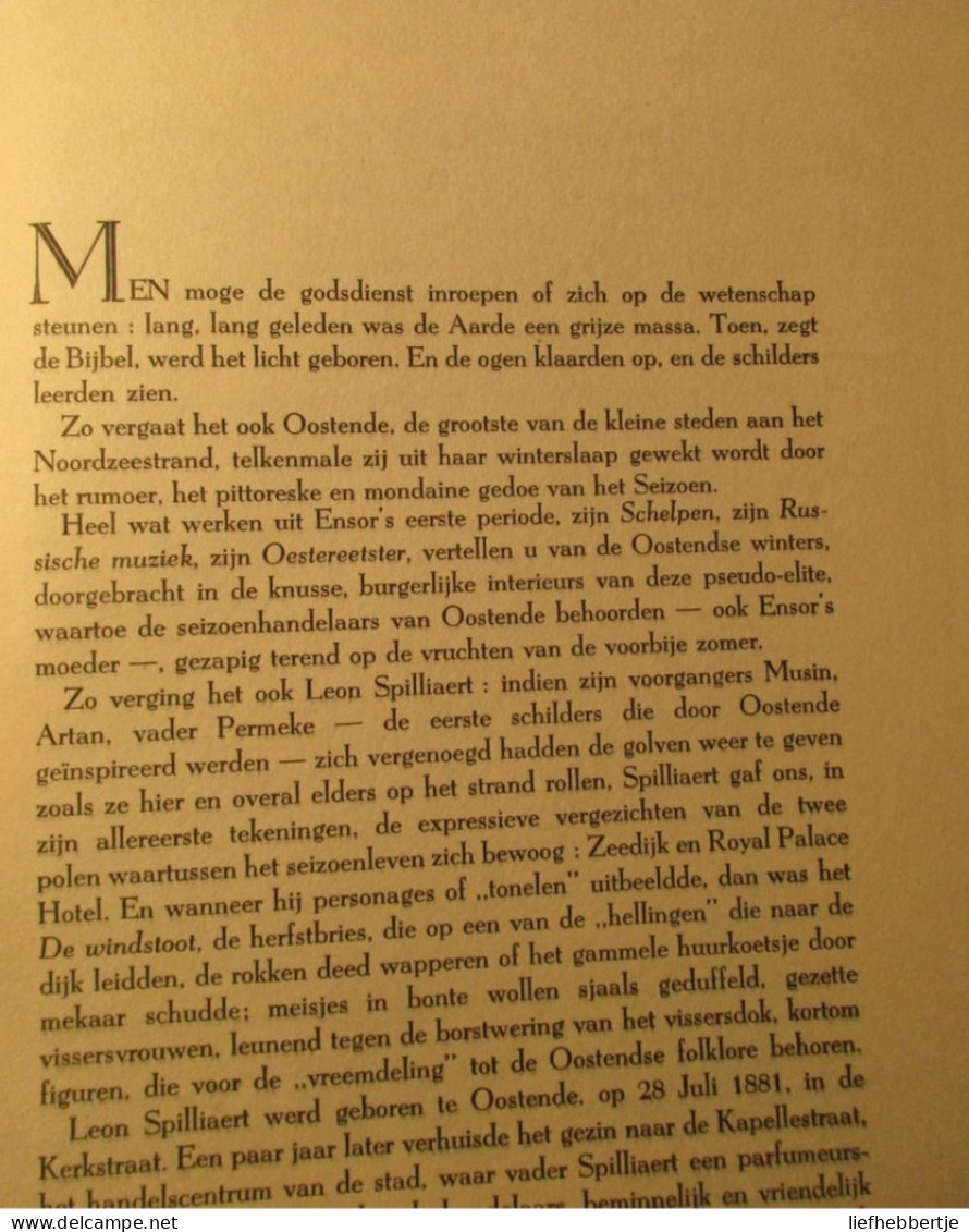 Leon Spilliaert - Door Frank Edebau  -   Oostende   -   1950 - Geschichte