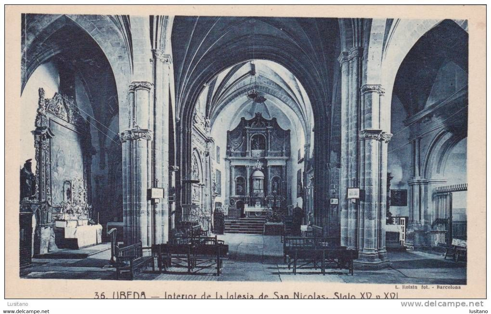 UBEDA - Interior De La Iglesia De San Nicolas Nicholas España Jaén - Jaén