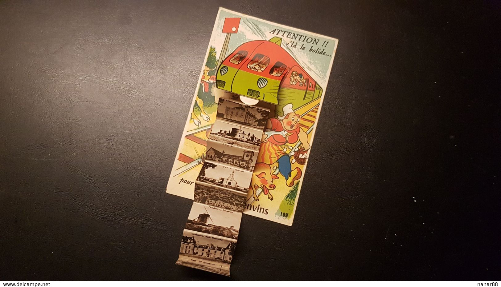 56 - Carte Postale à Système - Sarzeau-Penvins - Sous Le Capot Du Train Vous Verrez 10 Vues - édition Gaby - Sarzeau