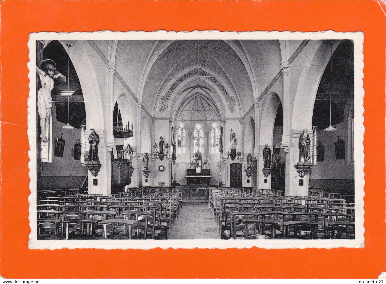 Wingene-Wildenburg -   Binnenzicht Der Kerk  -  2 Scans - Wingene