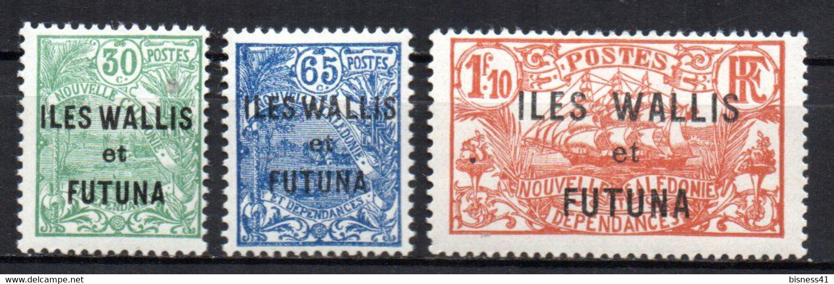 Col17  Colonie Wallis & Futuna N° 40 à 42 Neuf X MH  Cote 15,75 € - Neufs