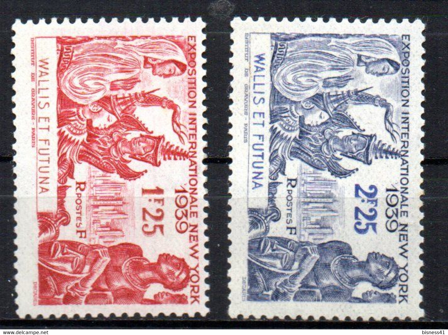 Col17  Colonie Wallis & Futuna N° 70 & 71 Neuf X MH  Cote 7,00 € - Unused Stamps