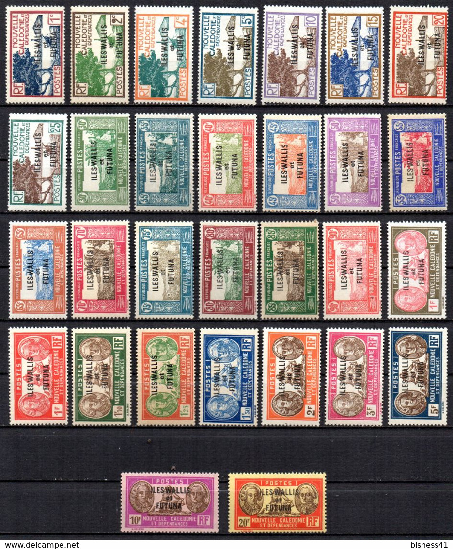 Col17  Colonie Wallis & Futuna N° 43 à 65 Sauf 60A & 60B Neuf X MH  Cote 96,50 € - Ongebruikt