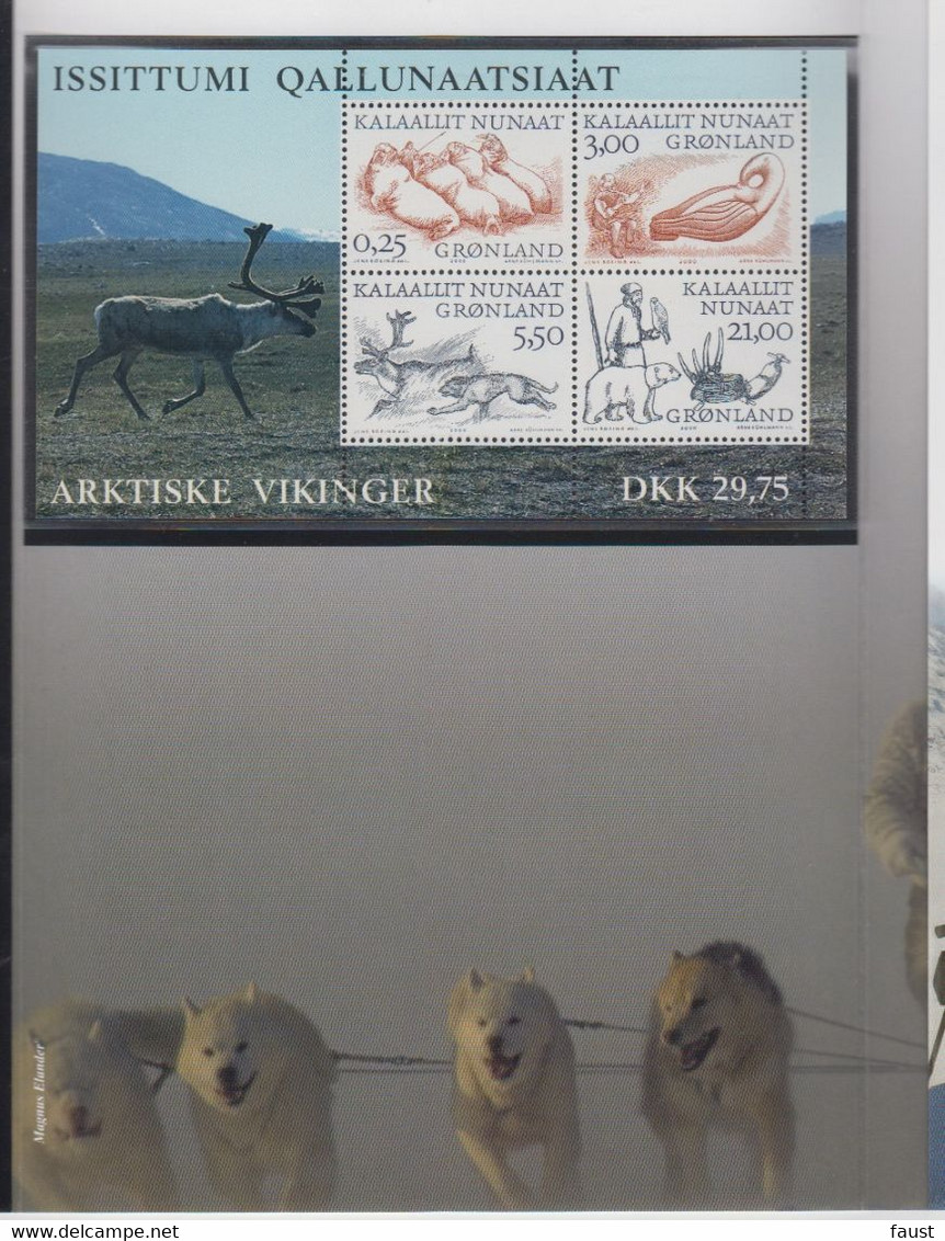 2000 ** GREENLAND (Sans Charn,MNH, Postfris) YEAR PACK   Yv. 325/399 BF18/19  Mi. 346/360  Block 18/19 (15v. + Block) - Full Years