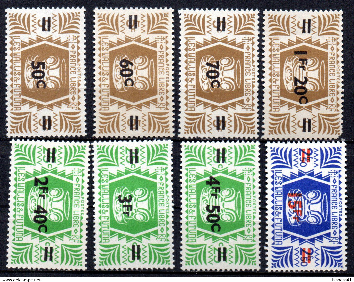 Col17  Colonie Wallis & Futuna N° 148 à 155 Neuf XX MNH  Cote 12,50 € - Ongebruikt