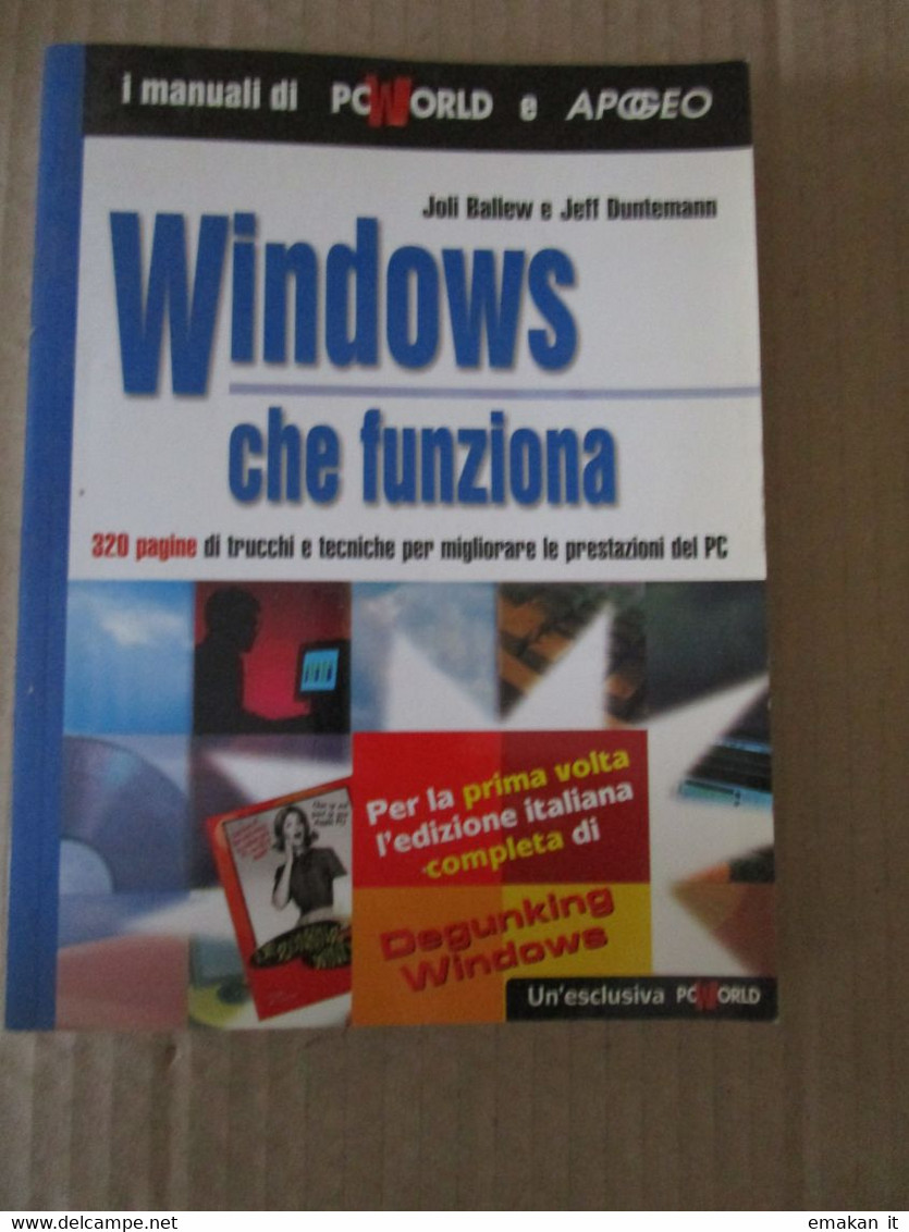 # WINDOWS CHE FUNZIONA / I MANUALI DI PCWORD E APOGEO - Informatica