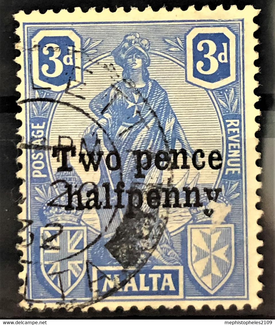 MALTA 1925 - Canceled - Sc# 115 - Malte (...-1964)