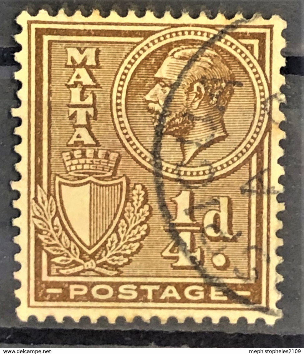 MALTA 1926/27 - Canceled - Sc# 131 - 1/4d - Malte (...-1964)