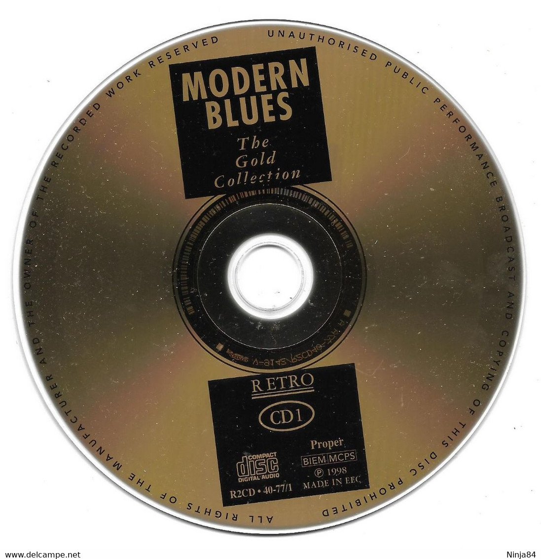 2 CD Various Artists ‎ ‎" Modern Blues The Gold Collection "  Europe - Blues